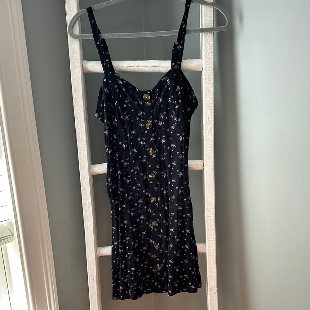 American Eagle Outfitters Blue Mini Sundress Spaghetti Strap